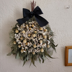 ユーカリとスモークツリーのスワッグ スワッグ GREEN ROSE 通販