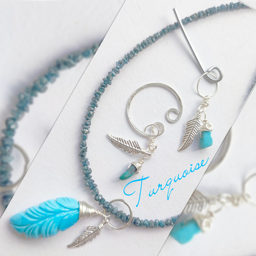 14Kgf ブルー ダイヤモンド　原石　ネックレス 男女兼用　誕生石　贈り物 14Kgf ブルー ダイヤモンド 原石 ネックレス 男女兼用 誕生石 贈り物