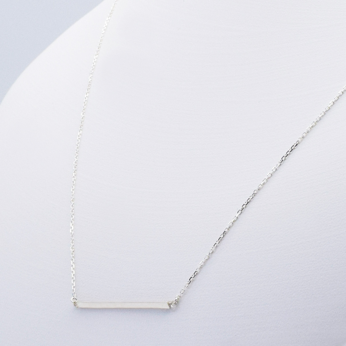 j00000012 bar さんかく シンプルタイプ30mmサイズ パーツなし ネックレス シルバー