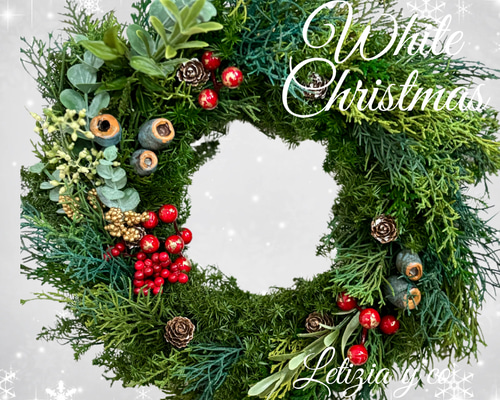 レモンイエロークリスマスリース新春リースグリーンリースクリスマス