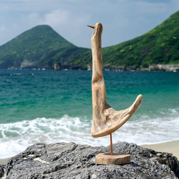 流木風置物木製