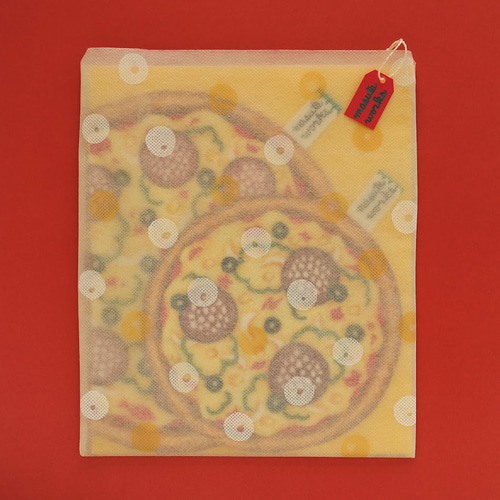 人と被らないギフト】大人・こども ガーゼハンカチセット ピザ 親子  