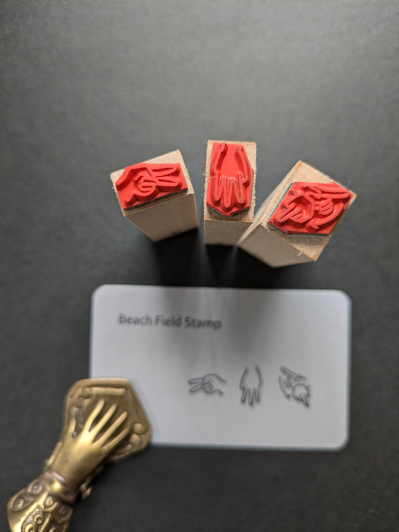 手指字符半客製化印章 第2張的照片