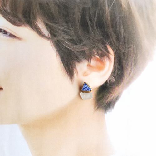 金継ぎアクセサリー 一点もの 【送料無料】アレルギー対応 シー陶器