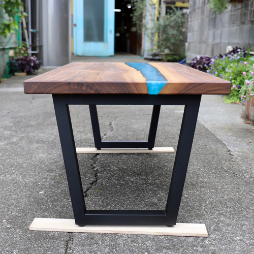 【ハンドメイド】レジンのコーヒーテーブル サイドテーブル コーヒーテーブル レジンテーブル サイド