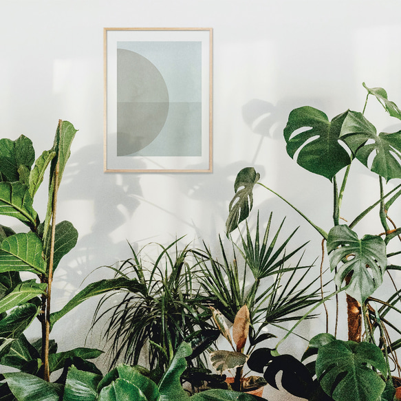 【アートポスター】抽象画　インテリアアート　モダン　絵　ポスター　アート　インテリア　グレー 4枚目の画像