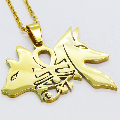 なめこぺろぺろ　アヌビス  バステト  セット ゴールドカラー 猫の神 犬の神 バステト アヌビス ステンレス