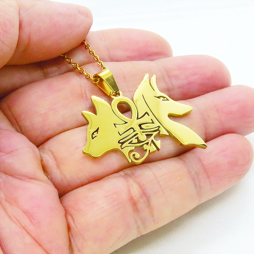 なめこぺろぺろ　アヌビス  バステト  セット ゴールドカラー 猫の神 犬の神 バステト アヌビス ステンレス