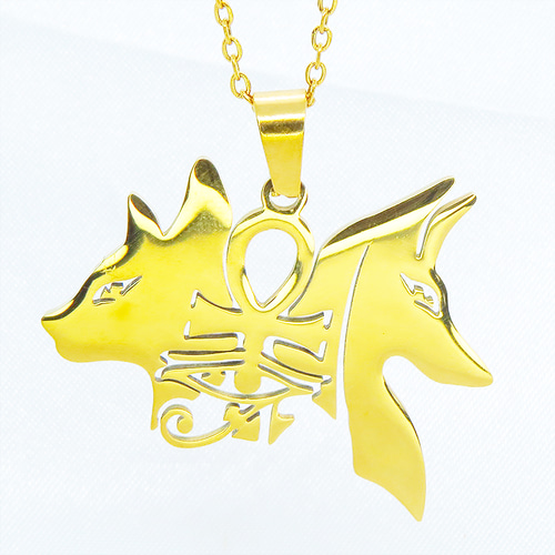 なめこぺろぺろ　アヌビス  バステト  セット ゴールドカラー 猫の神 犬の神 バステト アヌビス ステンレス