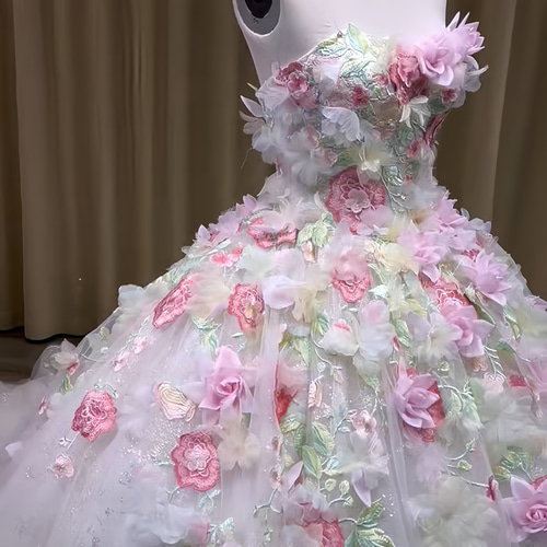 お値下げ　超美品　アヤナチュール　ピンク　お姫様ドレス アヤナチュール大きいサイズ高級ウエディングドレス13号15号17号