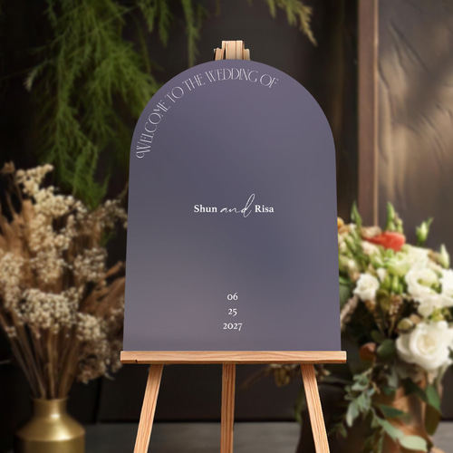 5日以内発送可】ウェルカムボード・パネル印刷 │アーチ型│結婚式