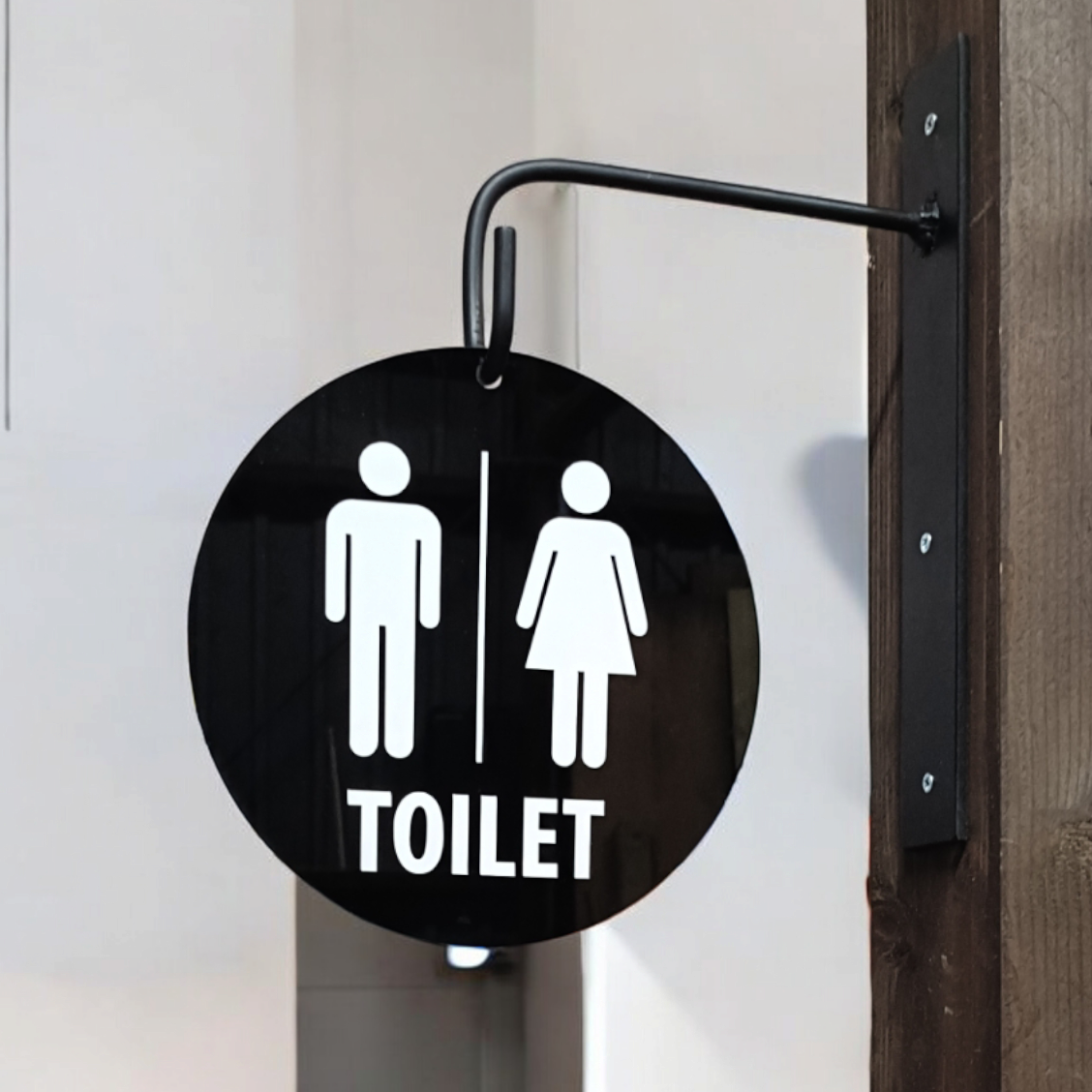 【アイアンとアクリル板のルームサイン】　店舗用品　おしゃれ　ルームプレート　看板