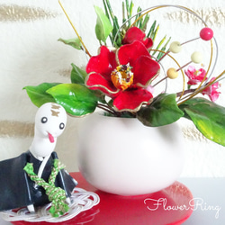 Creema限定【冬の花/粘土の花/クリスマス】雪の花 クリスマスローズ