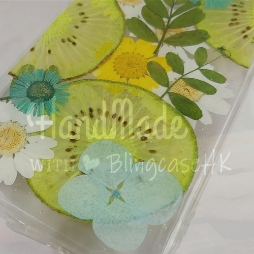 送料無料 フルーツ 本物の花 押し花ドライフラワー 樹脂 iPhone 17 全
