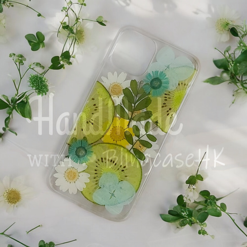 送料無料 フルーツ 本物の花 押し花ドライフラワー 樹脂 iPhone 17 全