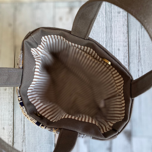 美しいインド刺繍リボンのグレートートバッグ トートバッグ muika.neko