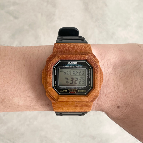 Gショックカスタムパーツ 木製ベゼル 互換性:dw5600 腕時計 Gショックカスタムパーツ 木製ベゼル 互換性:dw5600 腕時計
