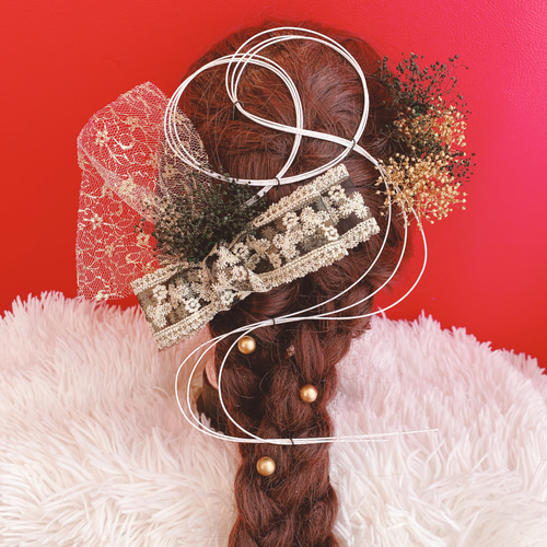 成人式髪飾り☆結婚式髪飾り☆卒業式髪飾り☆プリザーブド