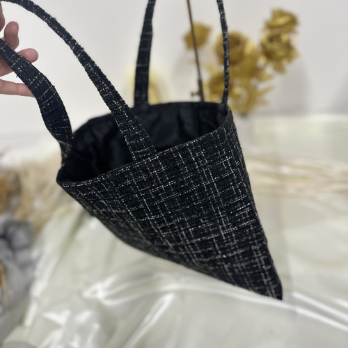 Darich ツイードトートバッグ ブラック Darich - 送料込み 新品未開封 ダーリッチ DDロゴツイードトート