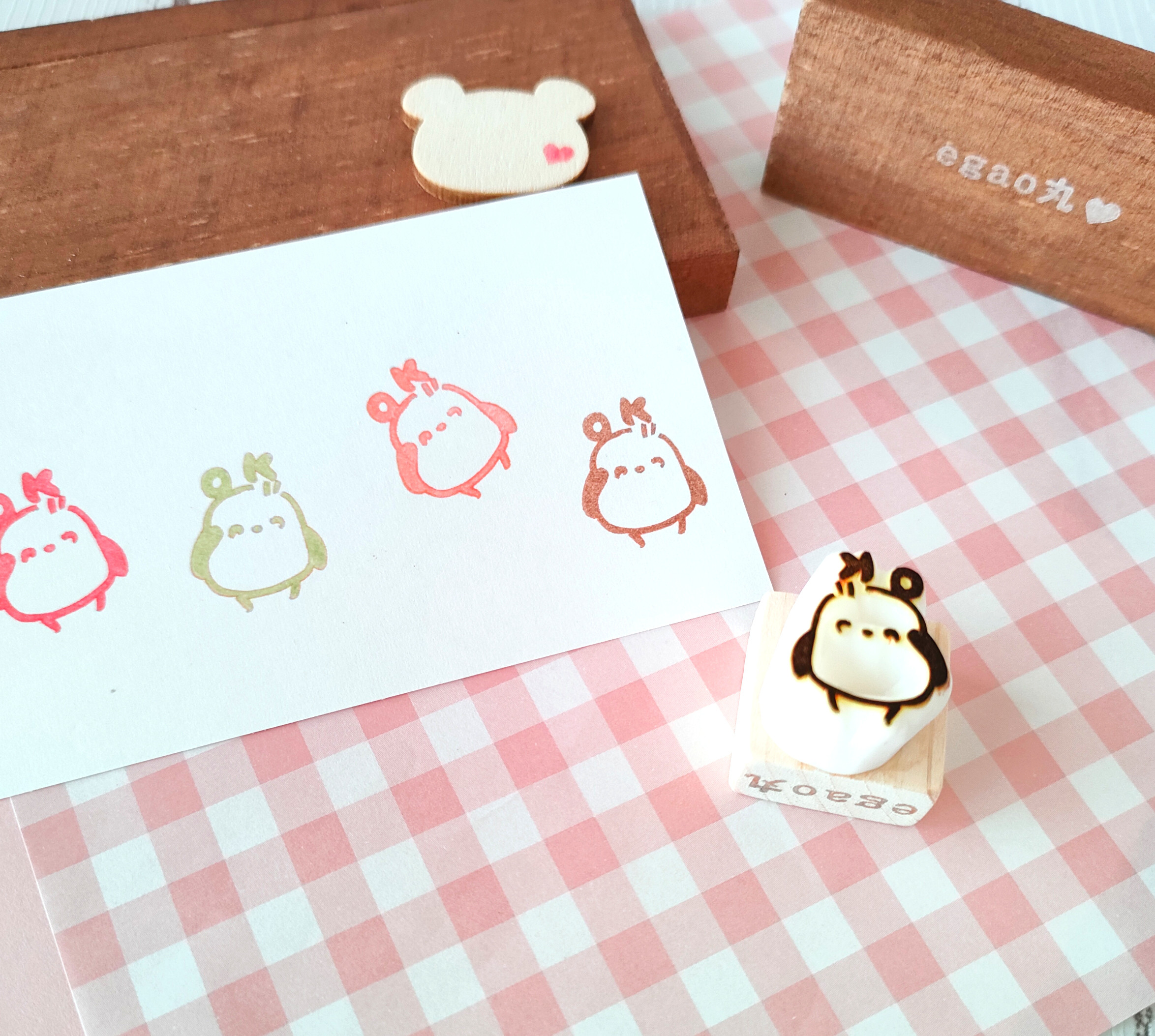まるこページ　消しゴムはんこ