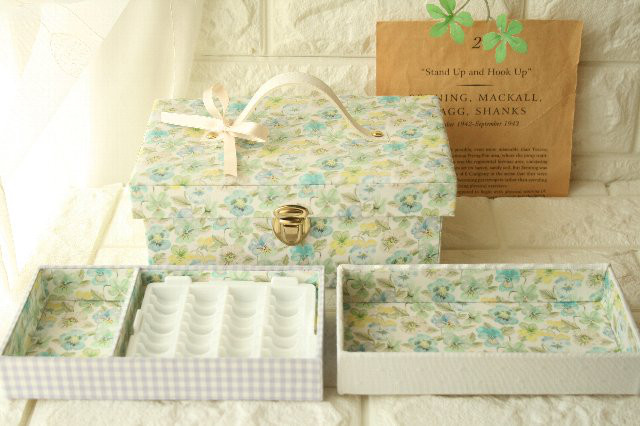 通帳・キャッシュトレーが入るマネートランク　貯金箱　リバティ シンクオブミー　ピスタチオ