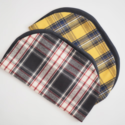 ゴロンちょマット用カバー・コットンフランネル・タータンチェック 2枚目の画像