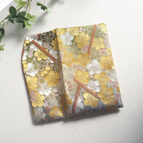 金銀梅文様の着物帯袱紗／上品な和装小物・ご祝儀包み その他ケース