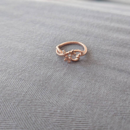 ラスト1本 再販なし K10PG お花のリング 各1点もの ダイヤモンド ツタ