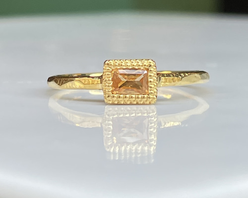 スペサルティン・ガーネット　リング スペサルティンガーネット ダイヤモンド リング GA 0.82ct D