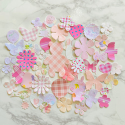 クラフトパンチ 花 花束 カラフル 20枚入 入学・卒業・アルバム制作等