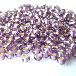 10g10/01.5mm-2mm 深紫色銀寶仕奧莎捷克籽珠捷克玻璃珠 第3張的照片
