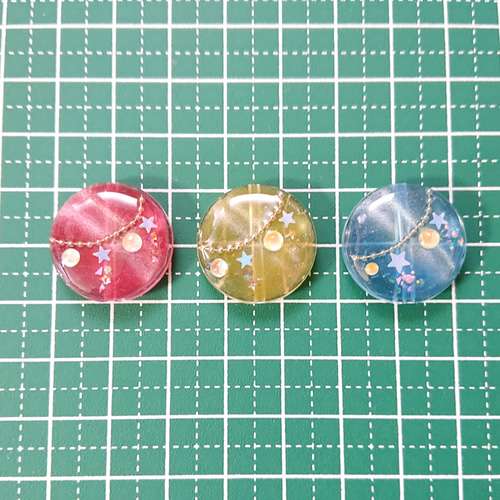 星のビーズ☆6個 u60 星/スター/ビーズ/クリスマス/オーナメント 