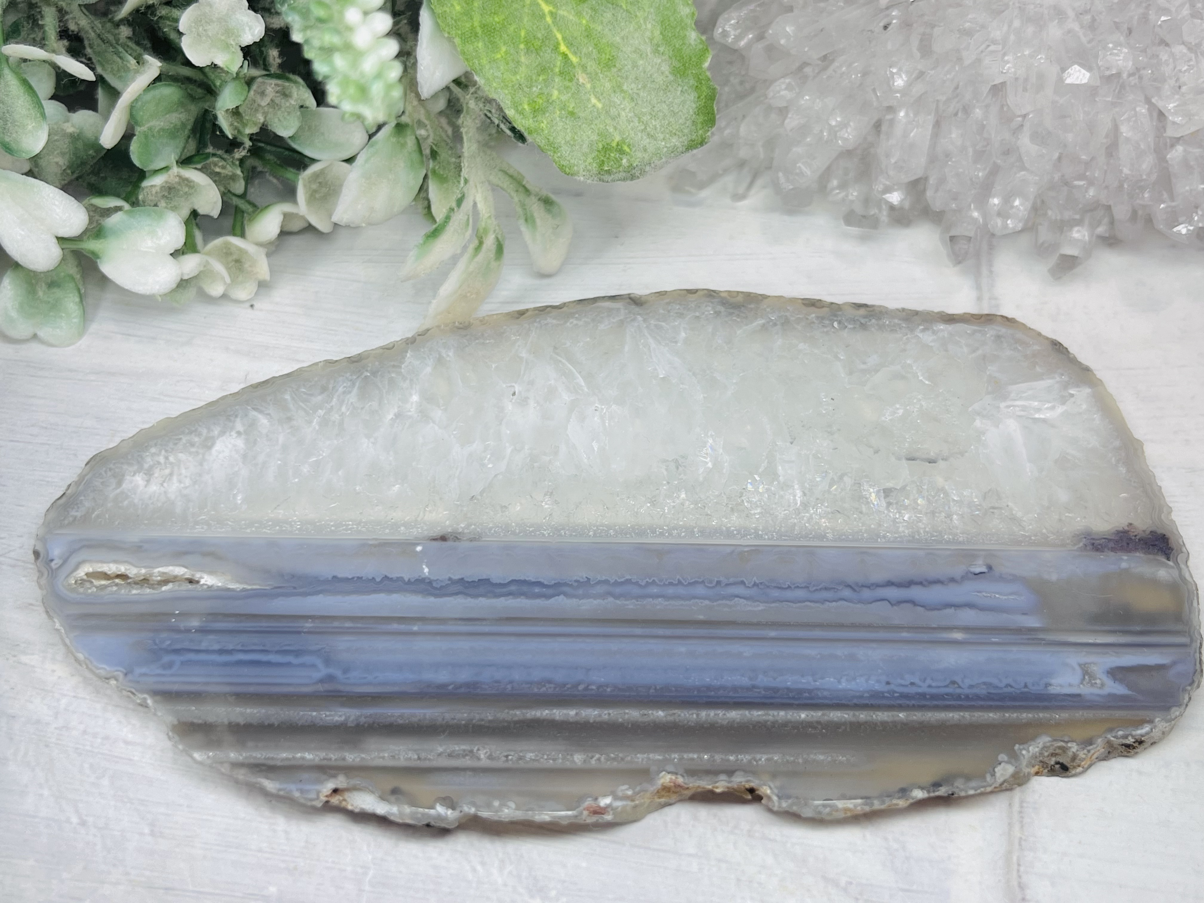 グラフィカル　アゲート スライス プレート 瑪瑙 コースター　原石