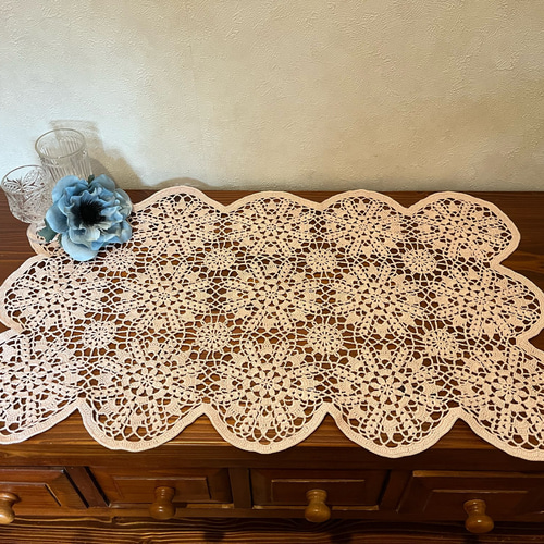 ハンドメイド レース編みドイリーNo.50 その他インテリア雑貨