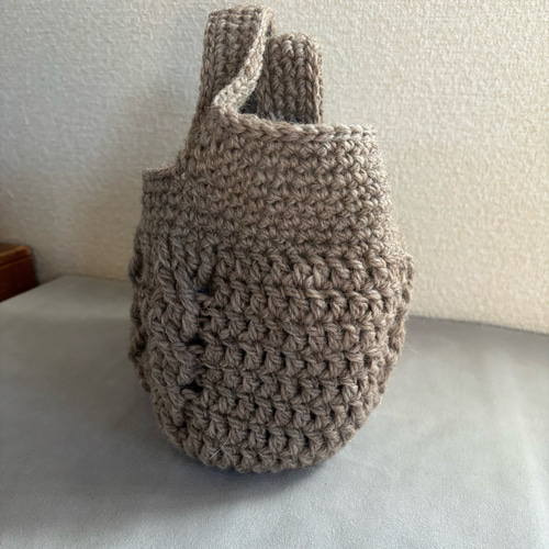 【runa 様】ハンドバッグ　アランニット　レザー　ハンドメイド 2451801fad1e815fff578eed1ea7c6