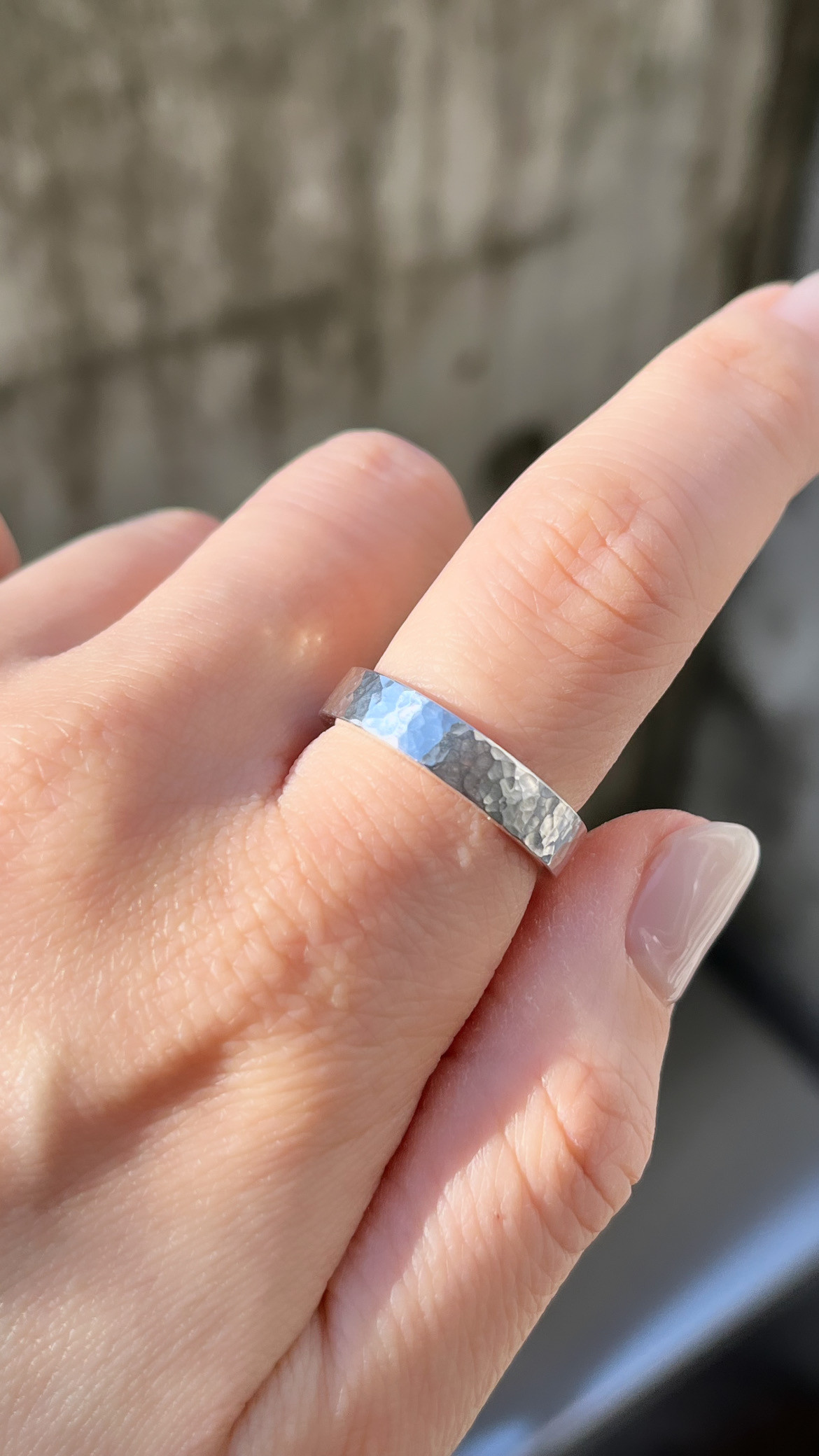 Minimal hammer ring （ミニマルハンマーリング）【槌目5mm】