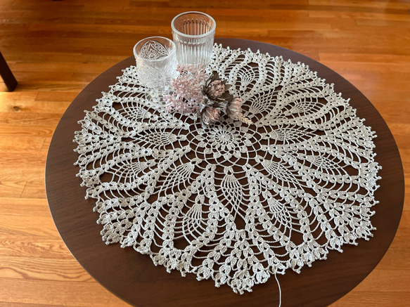 ハンドメイドレース編みドイリー(オーダー用2) ハンドメイド レース編みドイリー No.41(2) その他インテリア雑貨