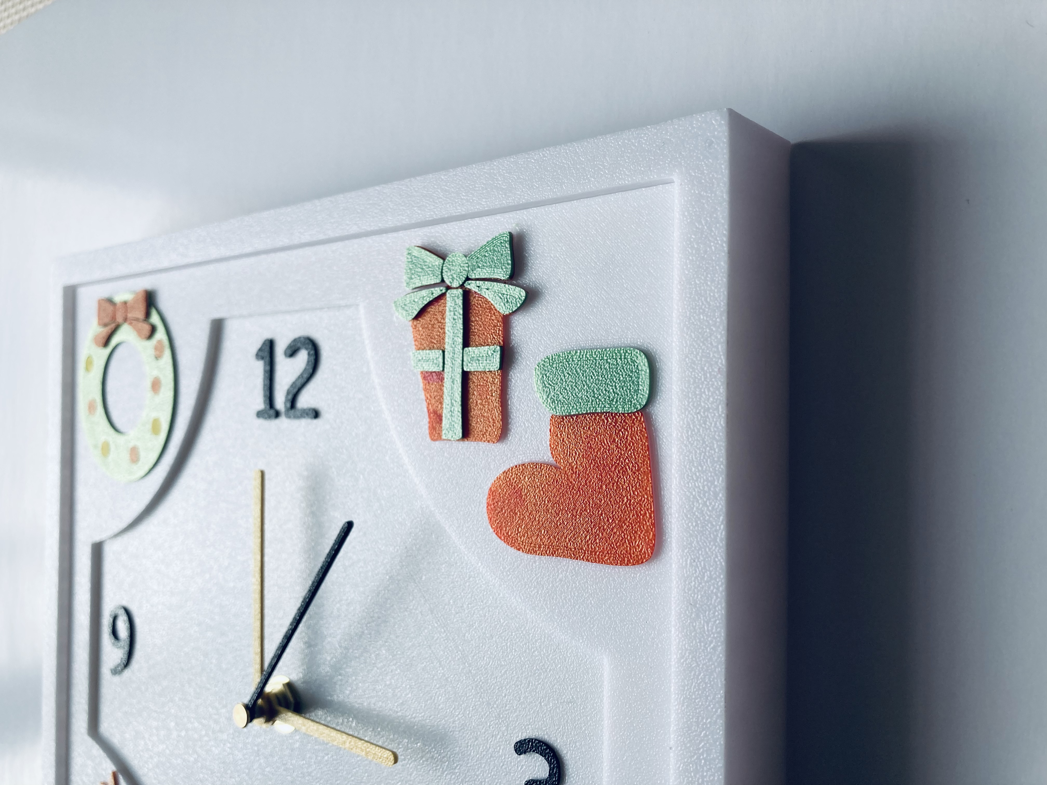 衣替えできる壁掛け時計(クリスマス)