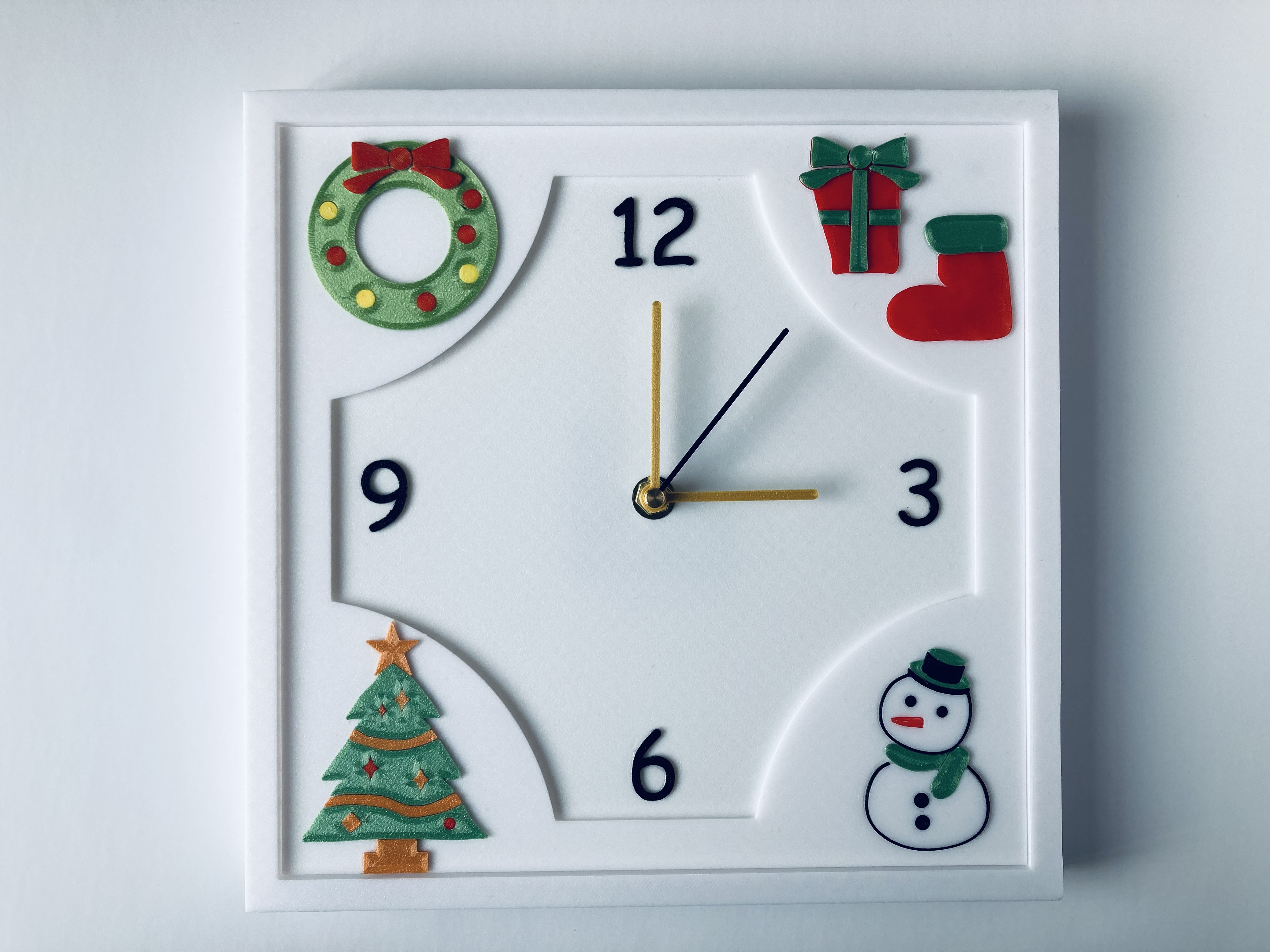 衣替えできる壁掛け時計(クリスマス)