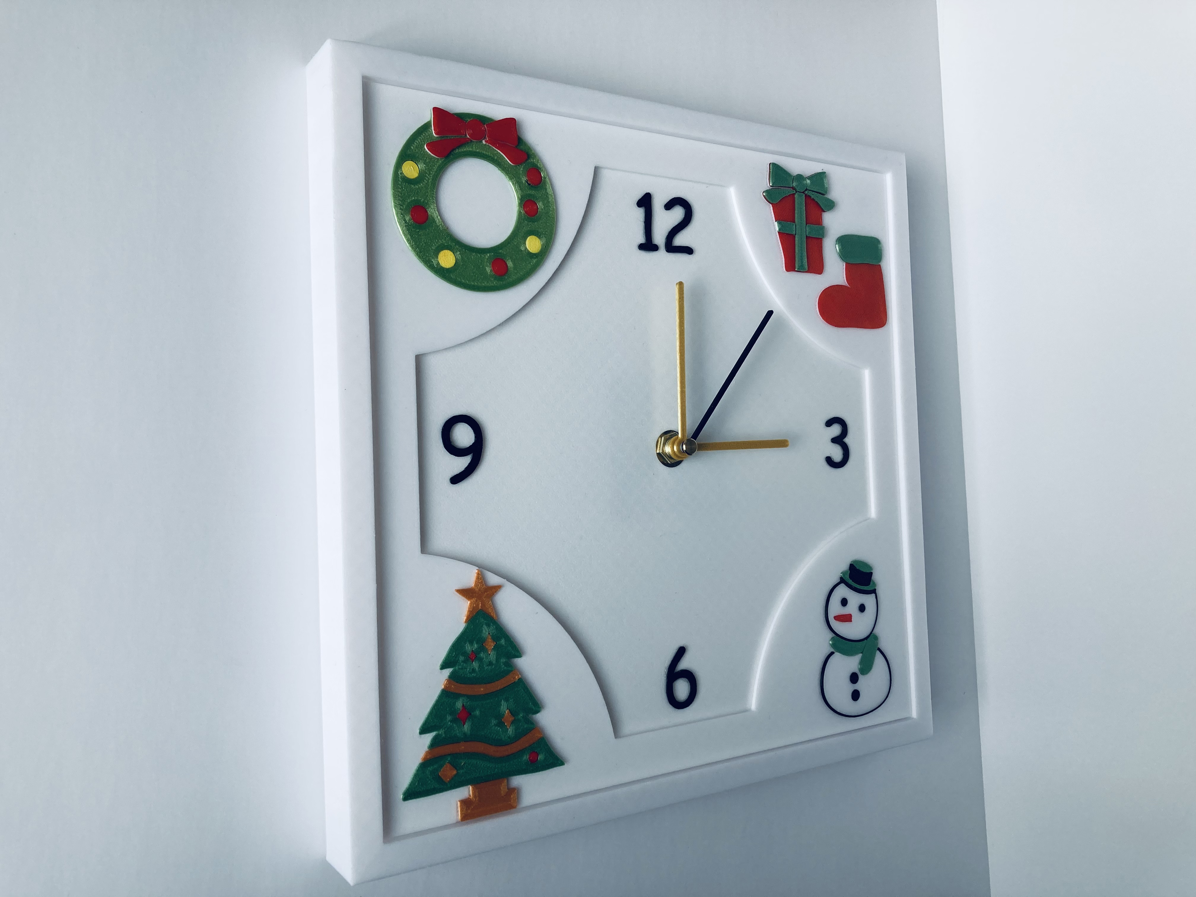 衣替えできる壁掛け時計(クリスマス)