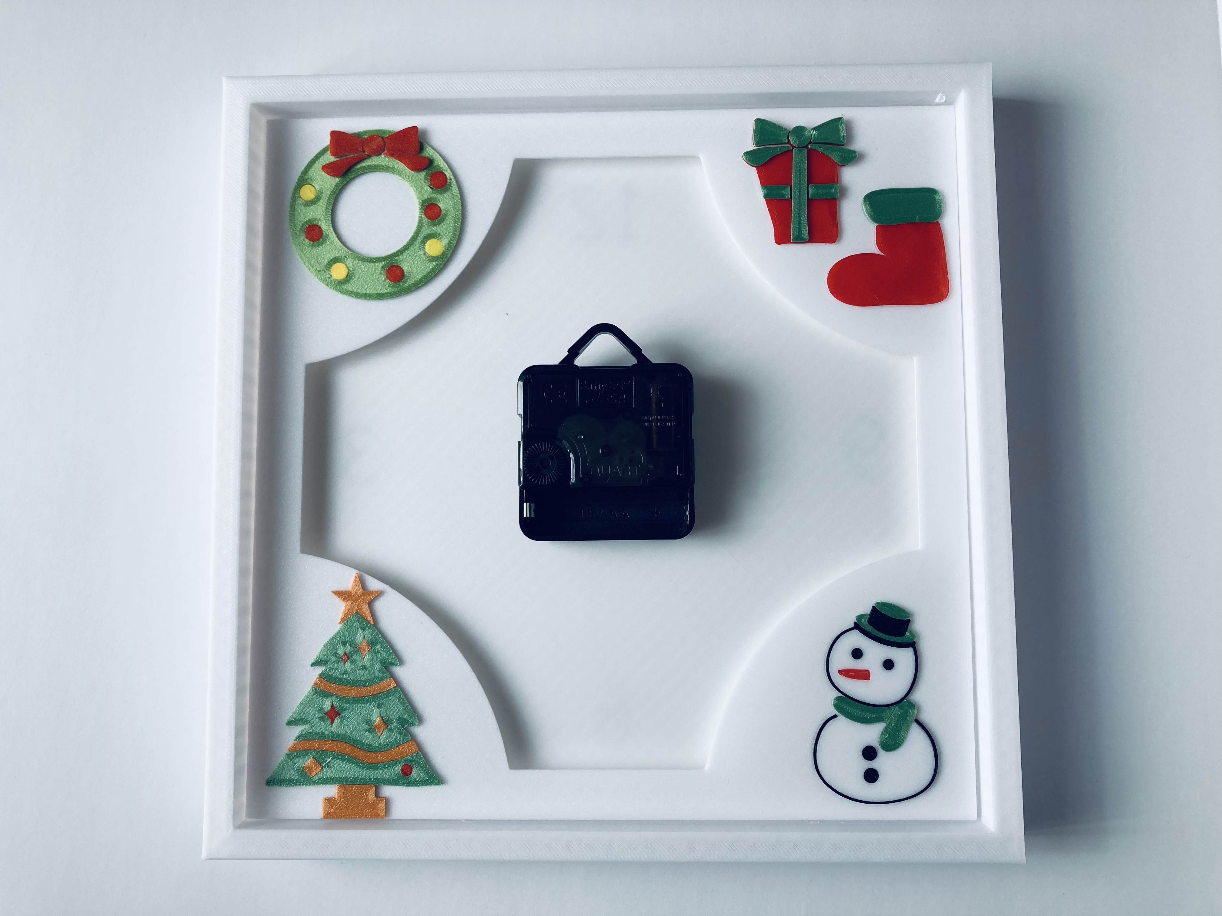 衣替えできる壁掛け時計(クリスマス)