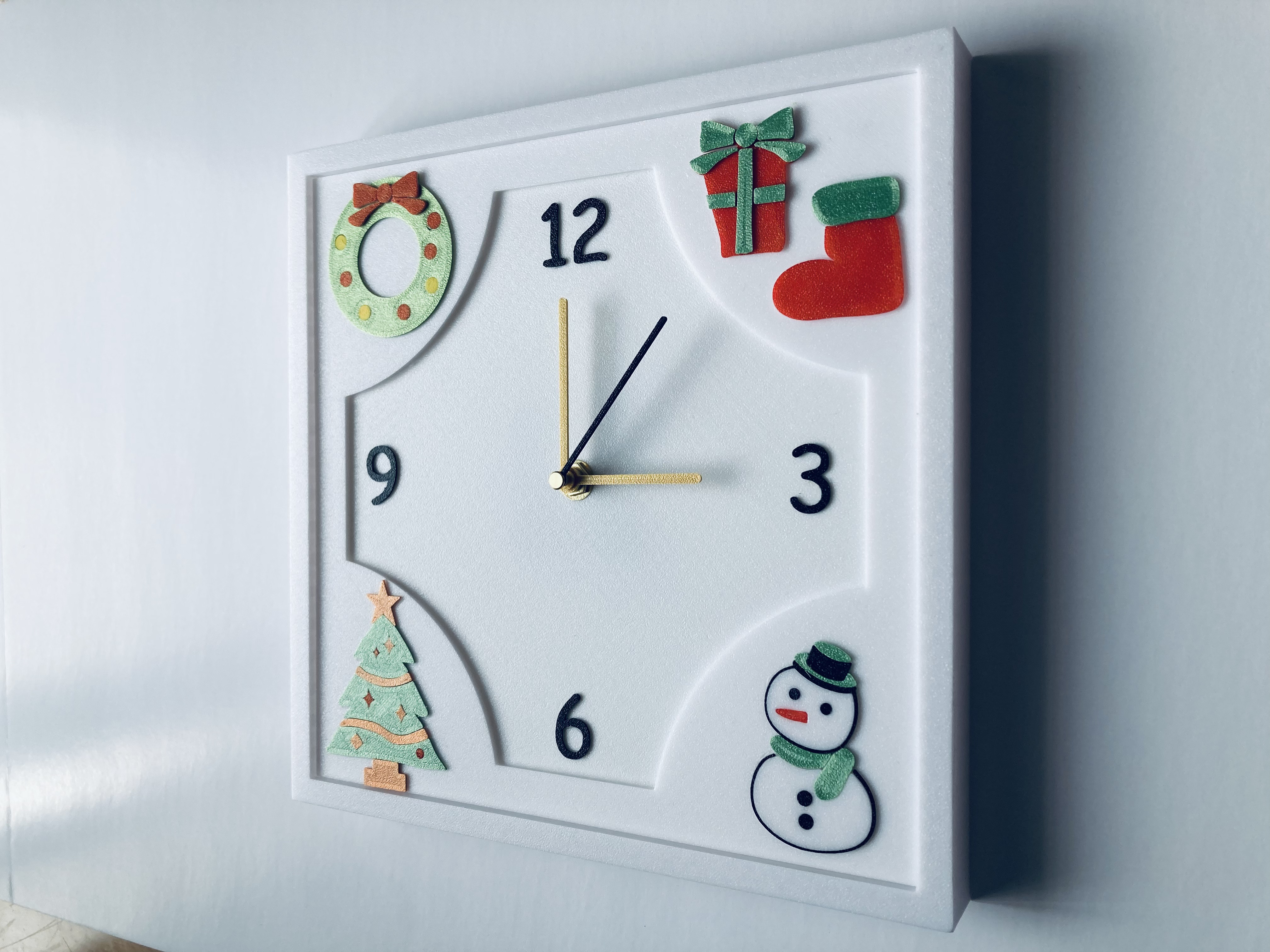 衣替えできる壁掛け時計(クリスマス)