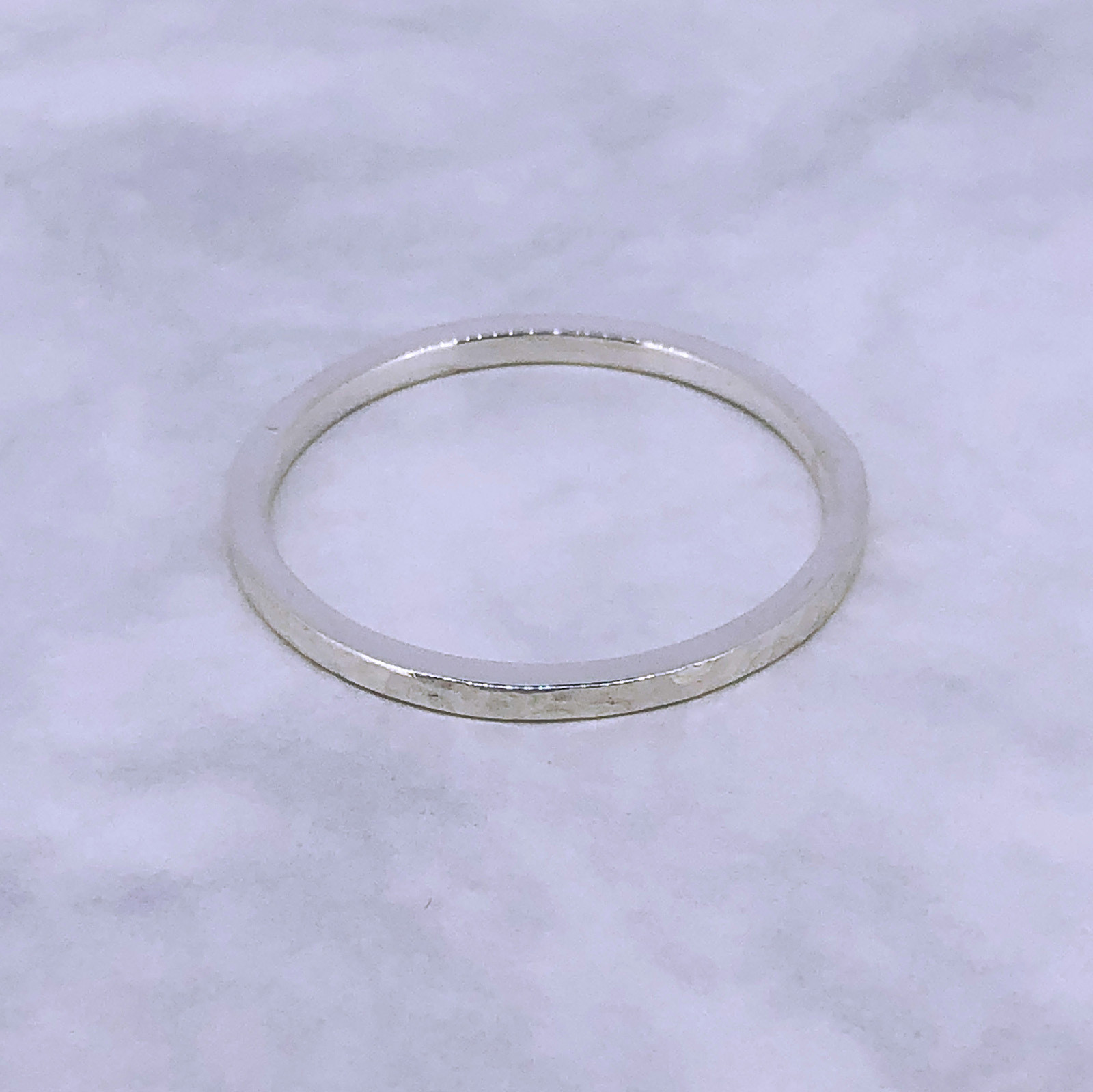 Minimal hammer ring （ミニマルハンマースクエアリング）【槌目1.5mm幅スクエア】