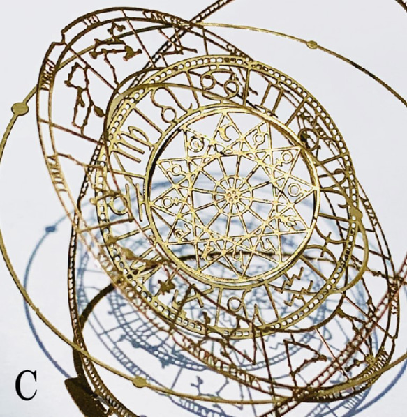 ホロスコープ/星座図/Lサイズ（真鍮製） 10枚目の画像