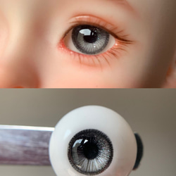 ブラック キラキラ ドールアイ 14mm ドールアイ レジンアイ 12mm 16mm