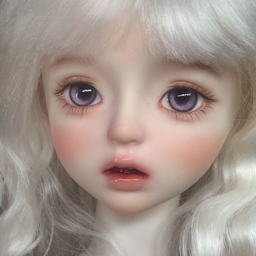 パープルピンク キラキラ ドールアイ 14mm ドールアイ