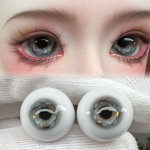 黒 キラキラ ドールアイ 14mm ドールアイ レジンアイ 12mm 16mm 18mm