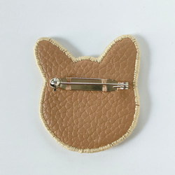 ビーズ刺繍◆猫のブローチ＊シャム 4枚目の画像