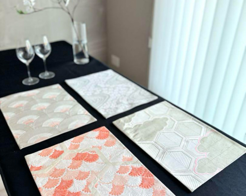 ランチョンマット(高級正絹袋帯リメイク)新品未使用 ランチョンマット(正絹袋帯リメイク) - メルカリ