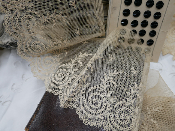 フランス　アンティーク　レース アンティークレース antique lace la dentelle - .FR a l'epoque